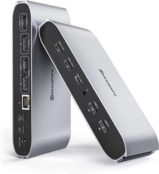 Minisopuru Displaylink Triple Display Docking Station for MacBook
