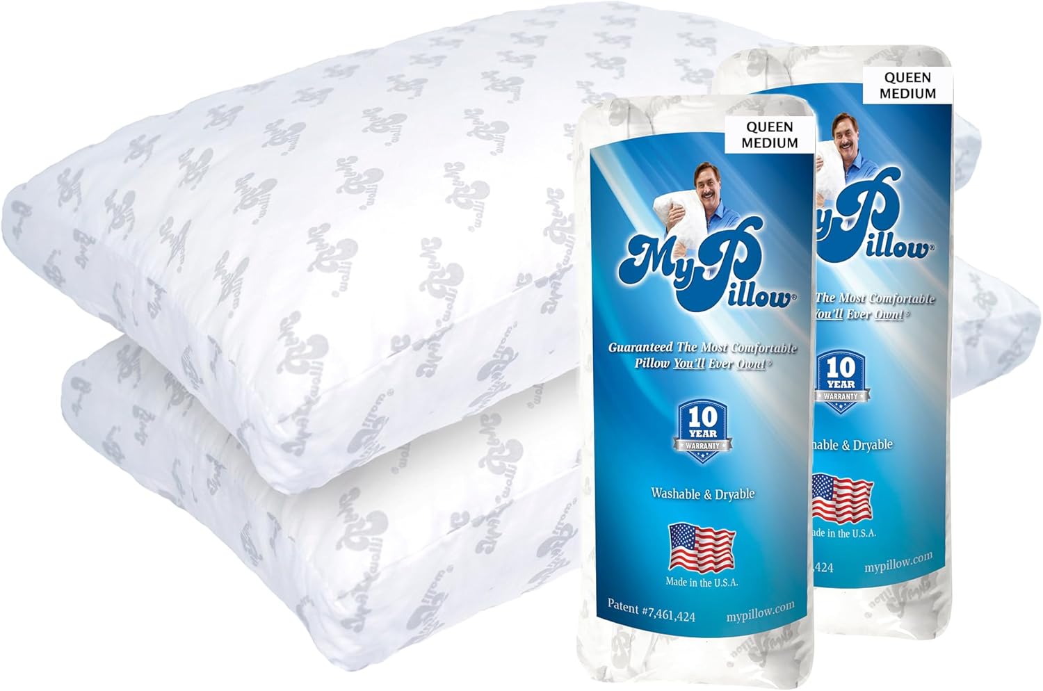 MyPillow Bedding Queen Size Pillows for All Sleep Positions