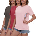 Ecavus Women's 3-Pack Nursing Shirts for Breastfeeding - Hidden Access
