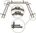 Adjustable Double Bay Curtain Rod - Elegant Antique Gold Finish