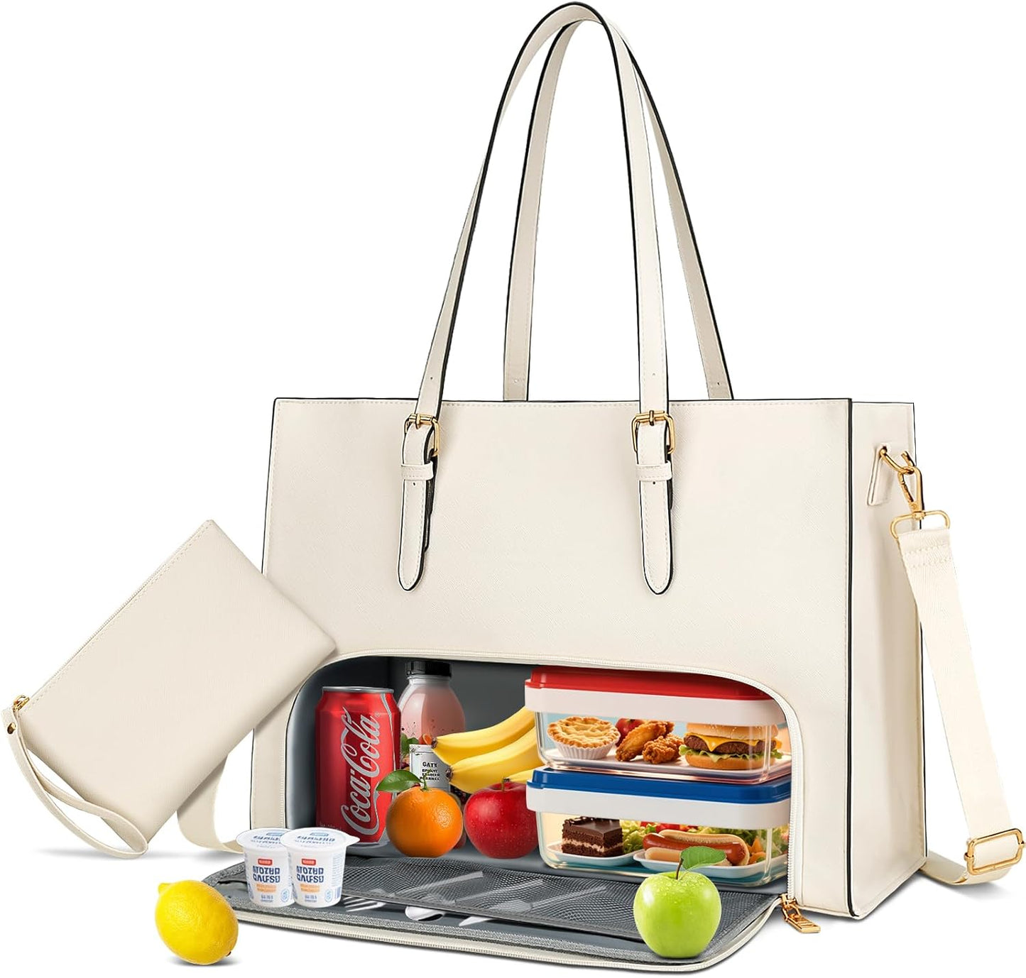 KKXIU Lunch Tote Bag for Women with Insulated Compartment