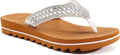 Womens Orthotic Flip Flops with Arch Support - Sparkle Cushion