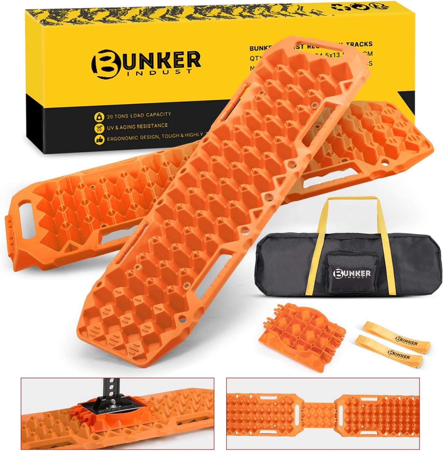 Off-Road Traction Boards with Jack Lift Base for 4WD Vehicles