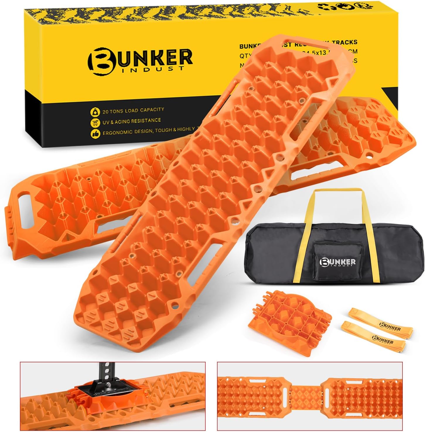 Off-Road Traction Boards with Jack Lift Base for 4WD Vehicles