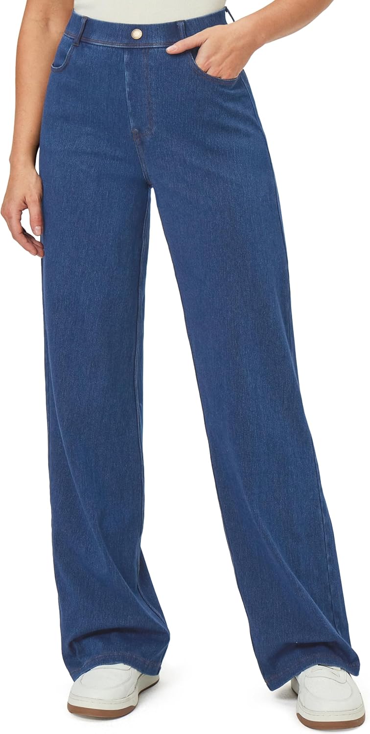 IUGA Wide Leg Jeans for Women - Stretchy High Waisted Denim