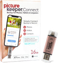 Picture Keeper Connect Photo & Video USB Flash Drive 16GB - Easy Phone