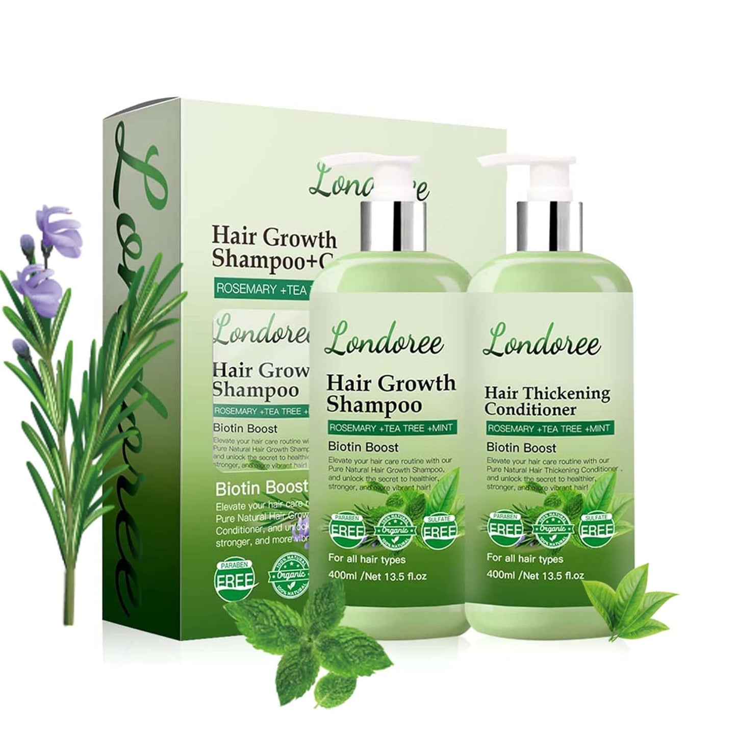 Rosemary Hair Growth Set - Thickening Formula for Men & Women
