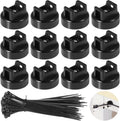 Magnetic Cable Zip Tie Mounts, 50 Magnets with 200 Zip Ties - Neat