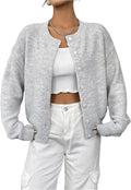 Stylish Women's Button Up Cardigan by GORGLITTER for Autumn Wear