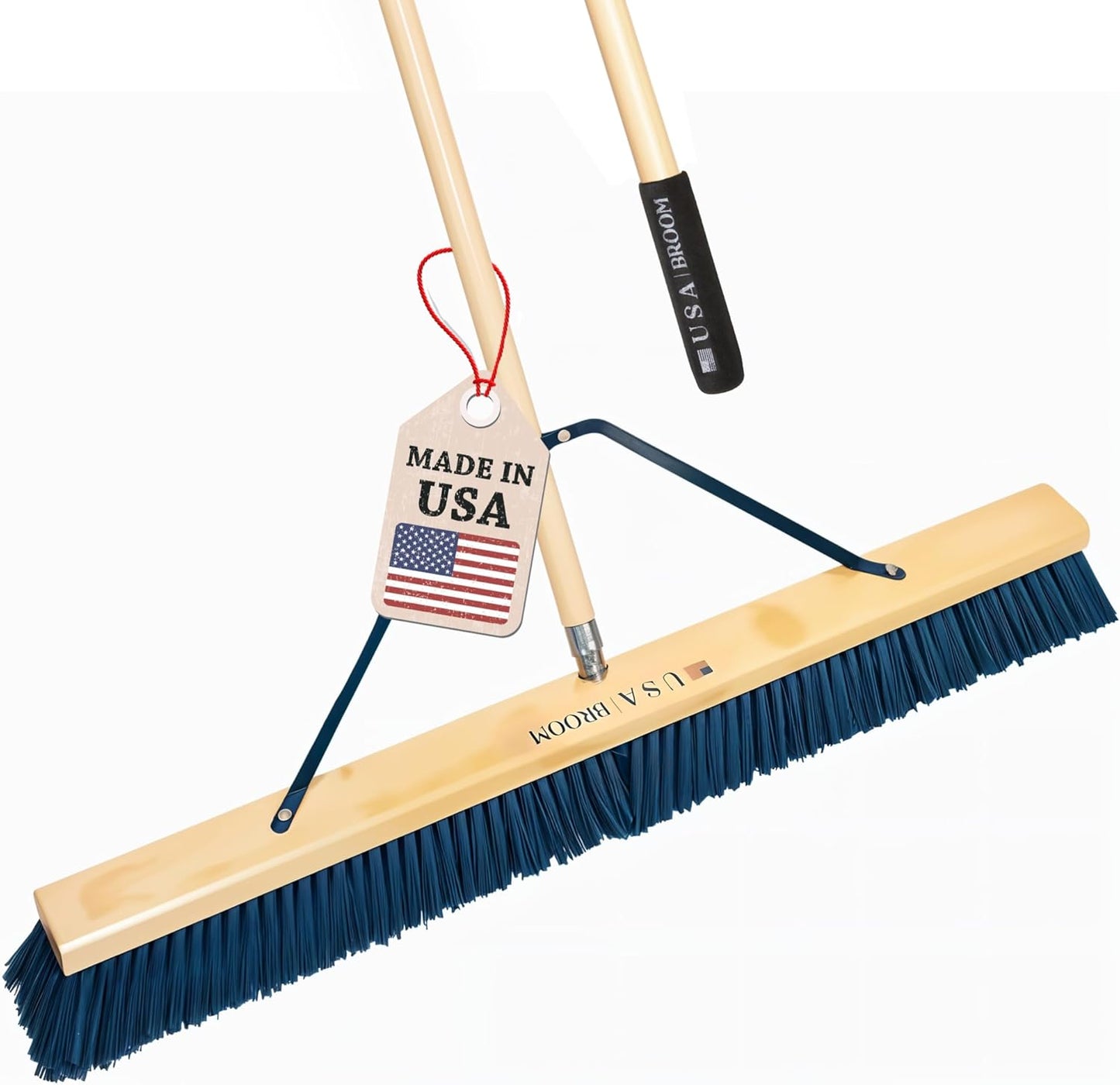 36 Heavy Duty Outdoor Push Broom for Tough Debris Cleanup