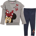 Disney Minnie Mouse Fleece Sweatshirt and Leggings Outfit Set - Cozy