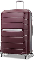 Freeform Large Checked Luggage with Dual 360 Spinner Wheels - Merlot