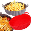 Air Fryer Silicone Liners Pot 3-5QT 2Pack - Reusable 6.5in Mats