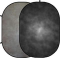 Kate Collapsible Backdrop Grey & Black Pop Up Backdrop - Portable