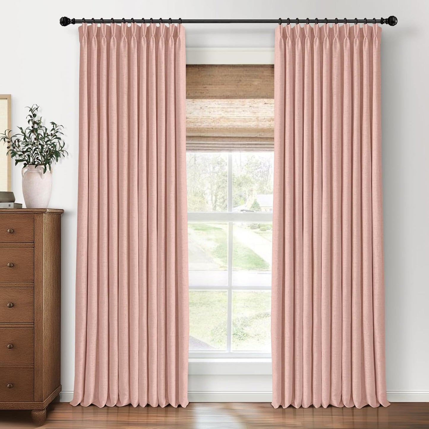 Pinch Pleated Blackout Curtains for Bedroom and Living Room