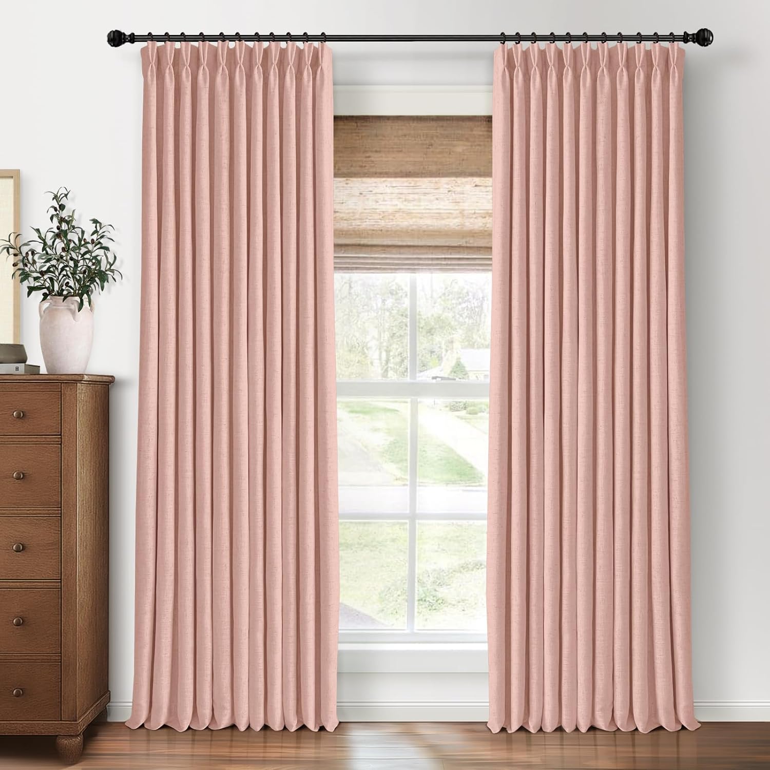 Pinch Pleated Blackout Curtains for Bedroom and Living Room