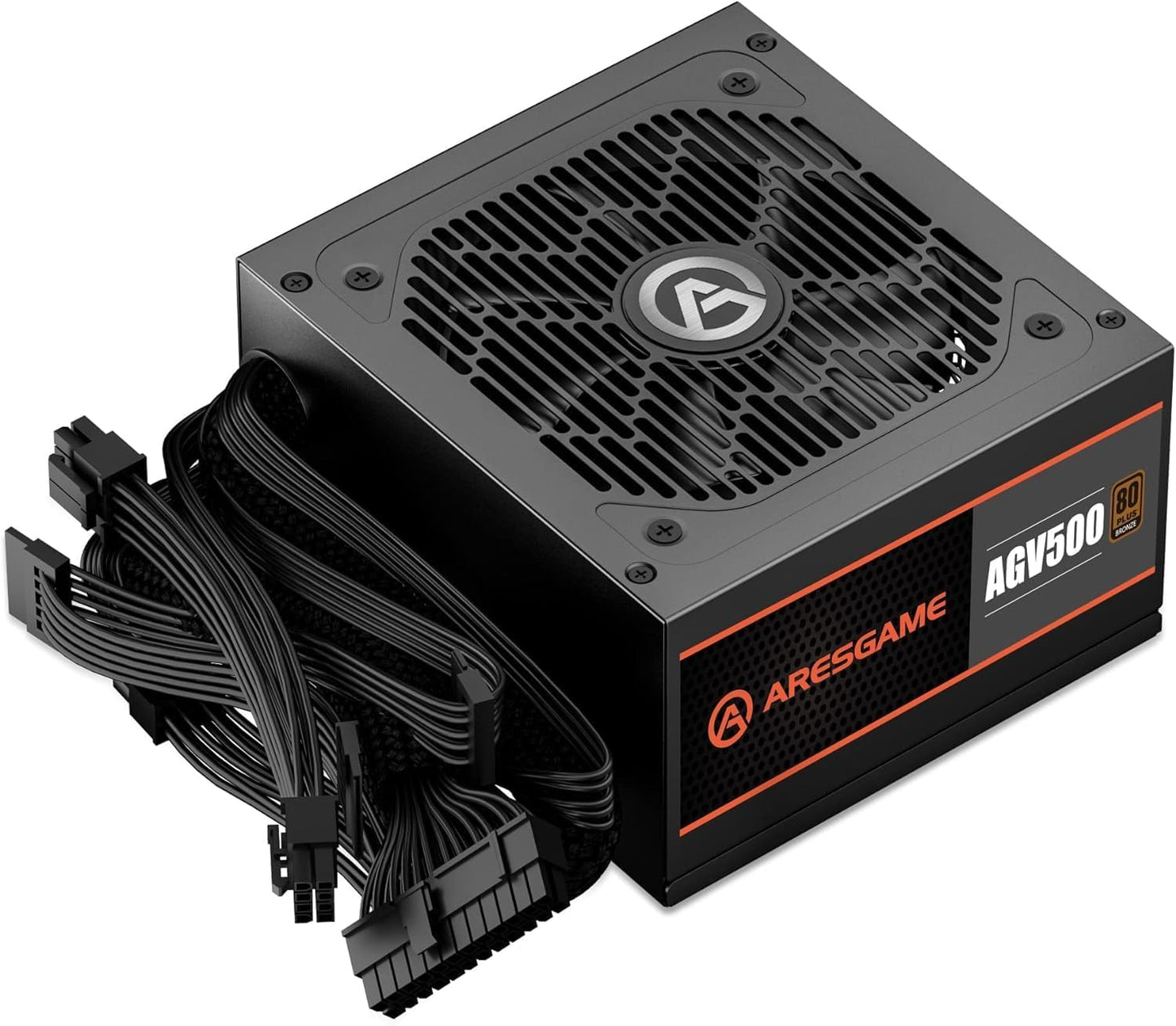ARESGAME 500W Power Supply | 80 Plus Bronze Certified