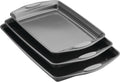 Rachael Ray Nonstick Bakeware Set with Grips - 3-Piece Cookie Sheets