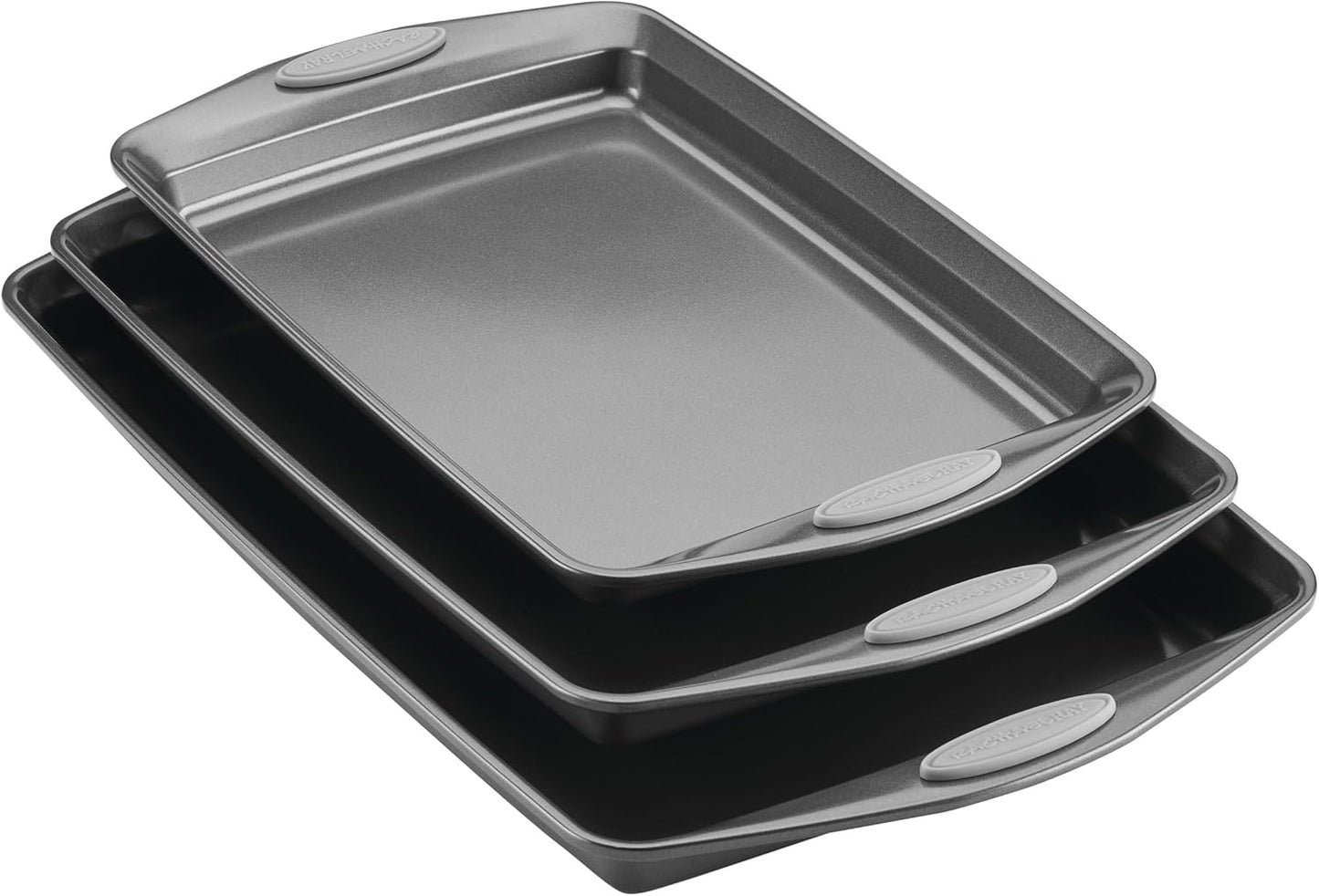 Rachael Ray Nonstick Bakeware Set with Grips for Easy Baking