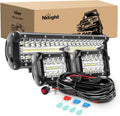 Nilight LED Light Bar Set for Off Road ATV and Boat Lighting
