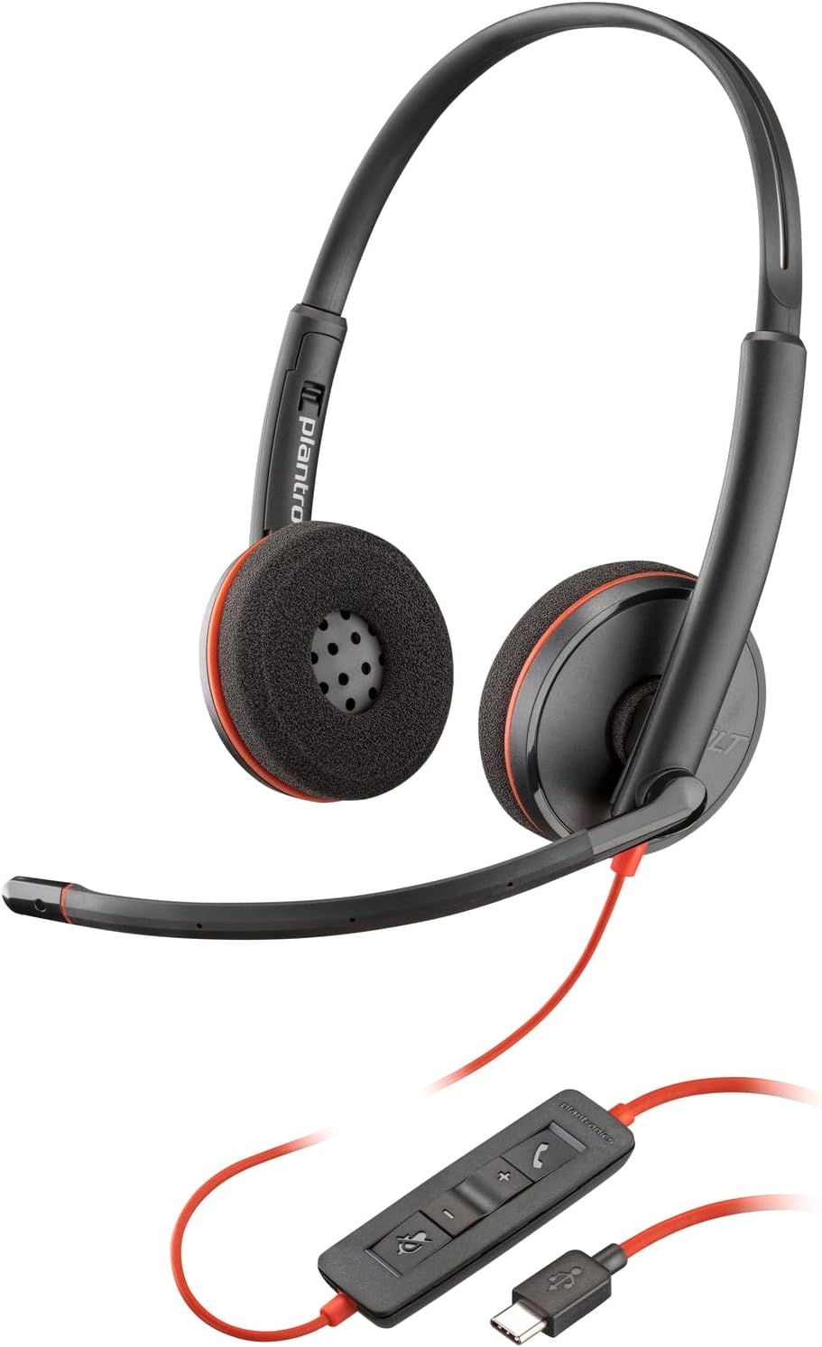 Poly HP Blackwire 3220 USB-C Stereo Headset for Comfort & Quality