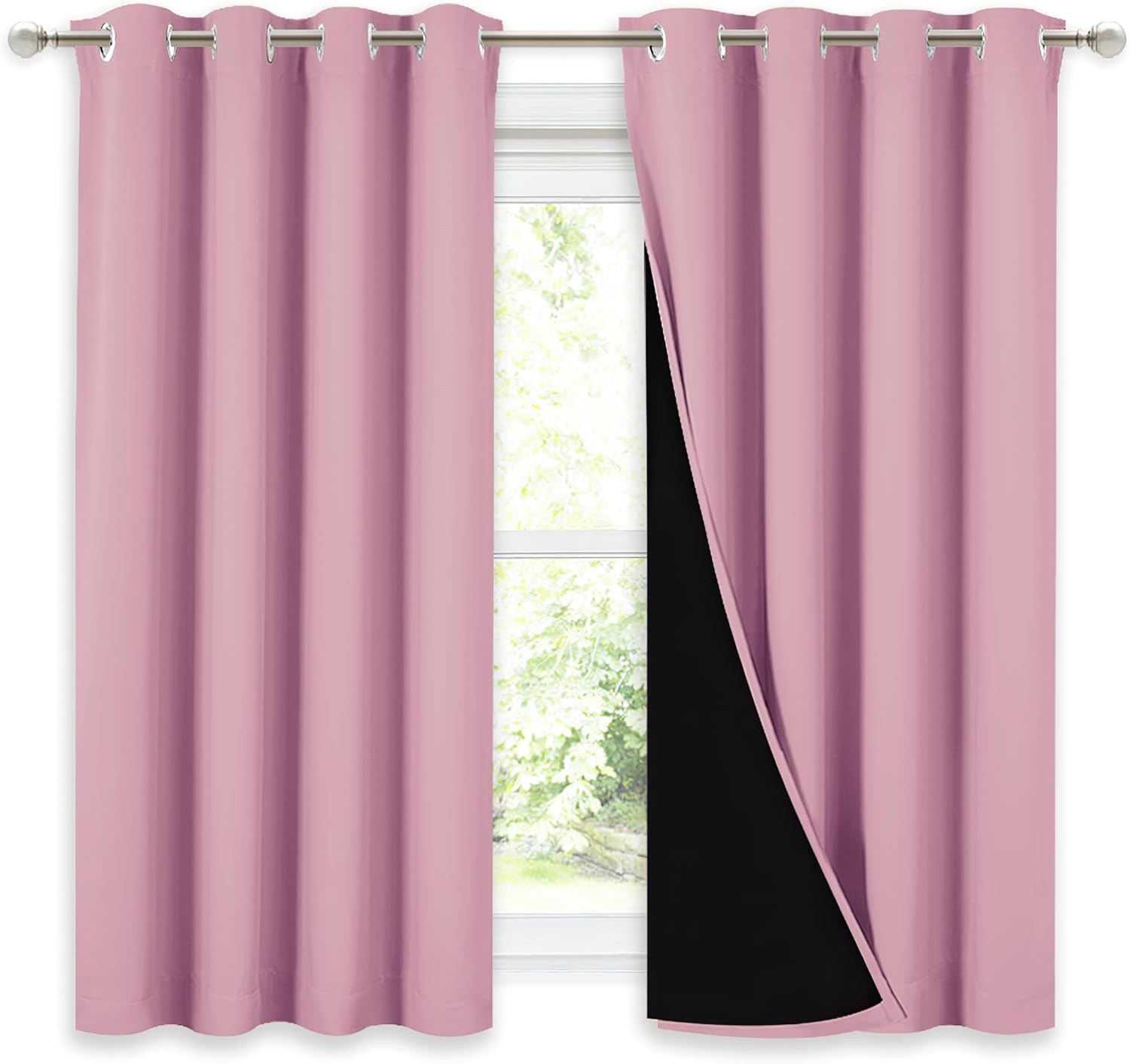 NICETOWN 100% Blackout Curtains for Noise Reduction and Insulation