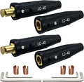 LC-40 Welding Leads Quick Connector 2 Pack - Secure 350A Cable Set