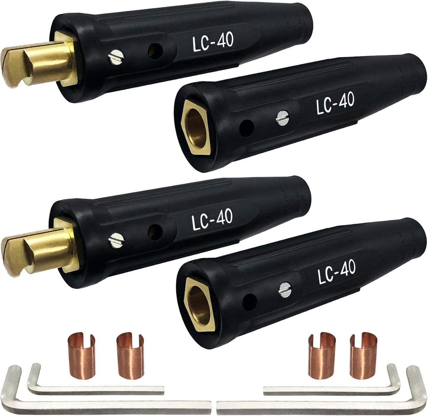 2 Pack LC-40 Welding Leads Quick Connector for Reliable Use