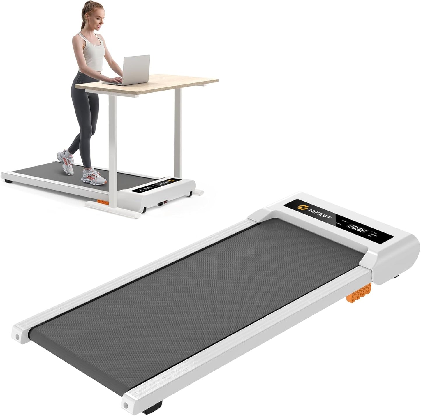 HiFast Walking Pad - 2.5HP Portable Treadmill: Walk, Jog, Run with Ease!