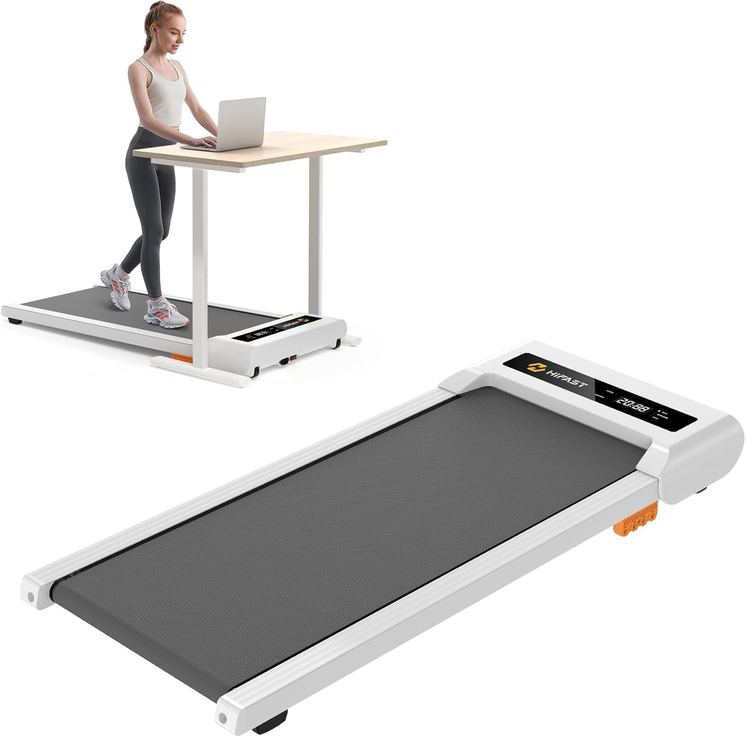 HiFast Walking Pad - 2.5HP Portable Treadmill: Walk, Jog, Run with Ease!