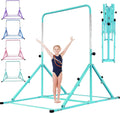 Foldable Gymnastic Bar for Kids Ages 3-12 - Space Saving 5 ft Bar