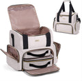 Large Makeup Cosmetic Bag for Women with 2 Removable Cases - Double