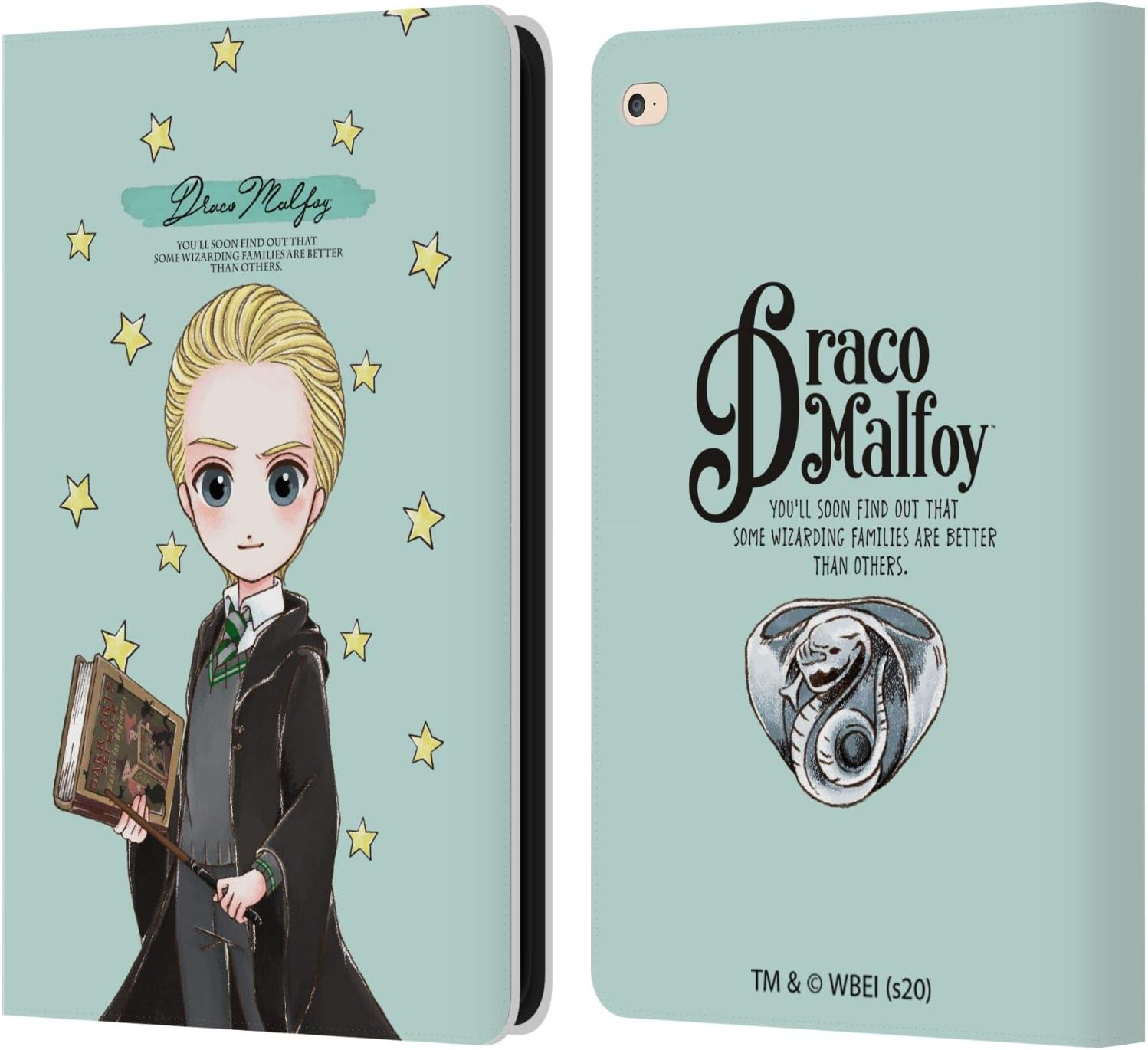 Harry Potter Draco Malfoy Leather Wallet Case for iPad Air 2