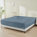 16 in Pocket Bamboo Rayon Fitted Sheet - King Size Blue - Cooling