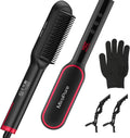 Hair Straightener Brush with 13 Temp Settings - Fast, Low-Damage