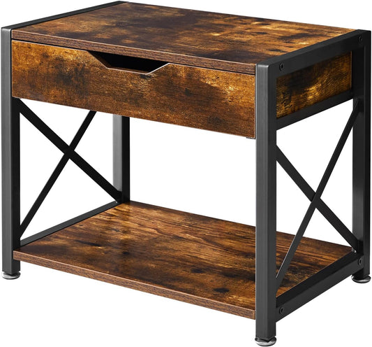 Wooden Printer Stand with Drawer - Organize in Style!