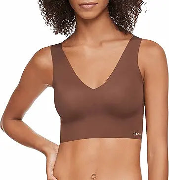 Calvin Klein Women's Invisibles Comfort Seamless V Neck Bralette