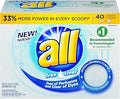 all Free Clear Laundry Detergent Powder 52-Ounce 6-Case
