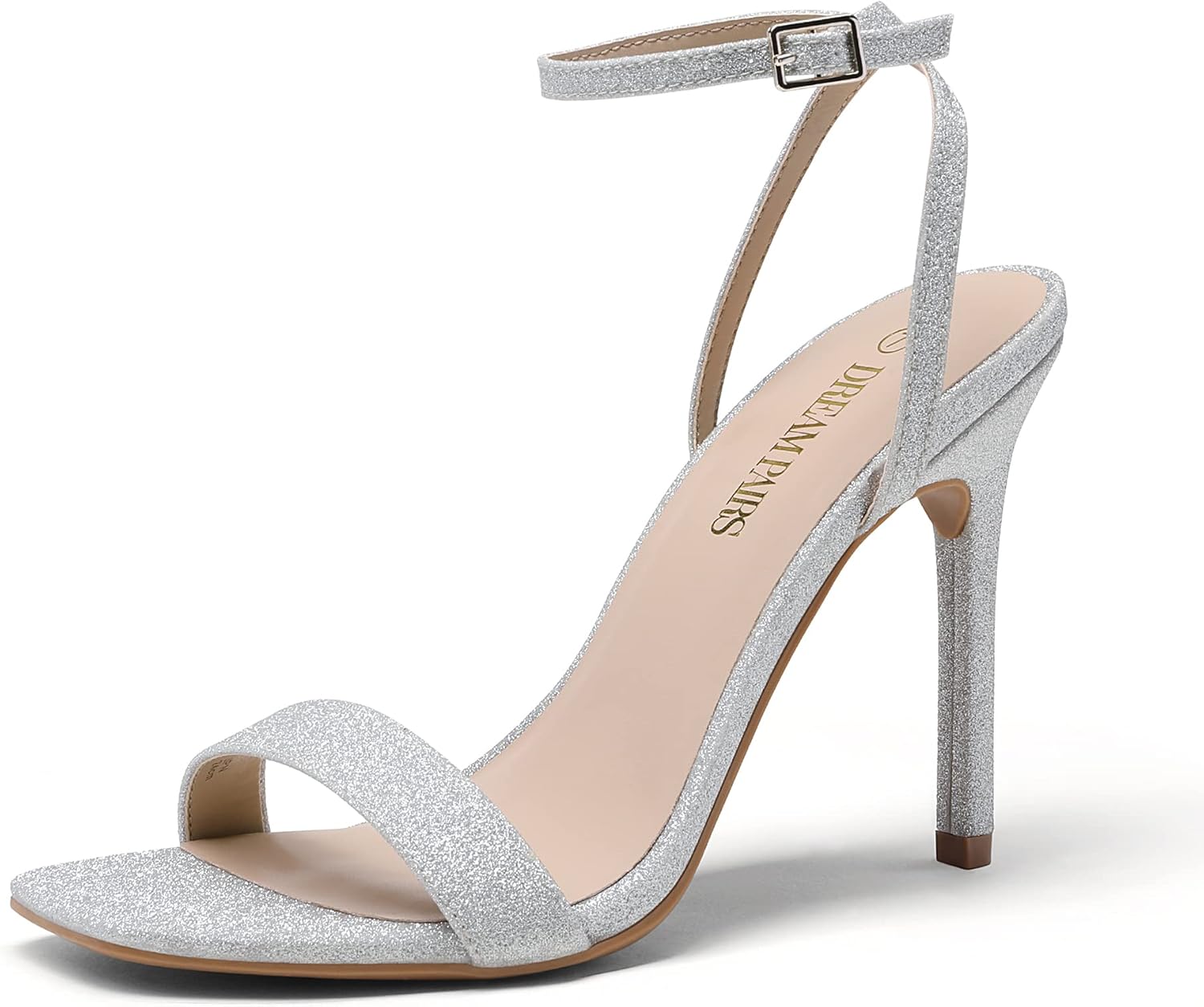 DREAM PAIRS Womens High Stilettos Open Square Toe Heels