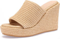 VICKIVICKI Women's Platform Sandals Wedge Ankle Strap Open Toe 1