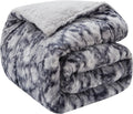 CHOSHOME Sherpa Fleece Blanket Twin 60in x 80in - Thick Warm Cozy