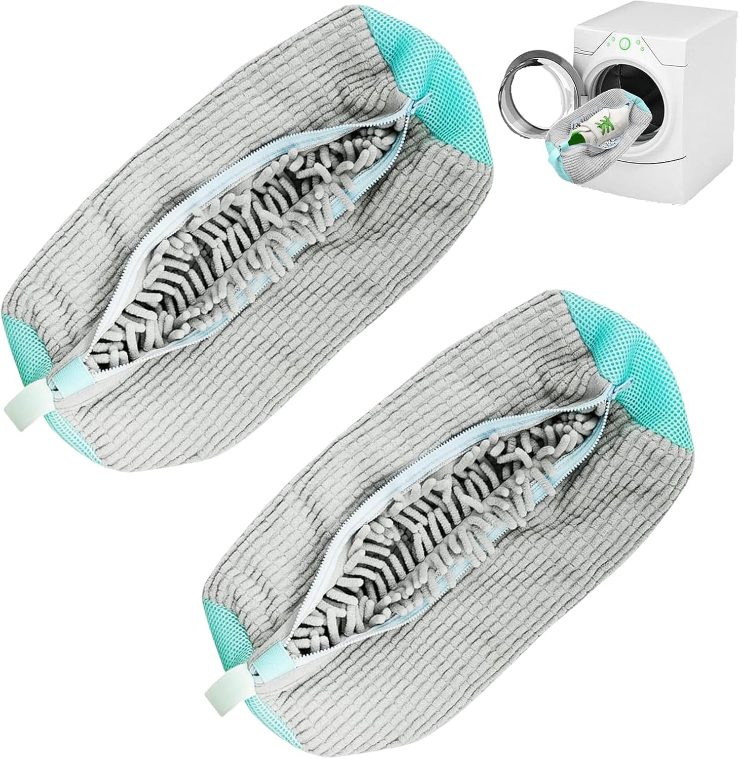 2PCS Shoe Cleaning Bags, Safe Washing