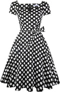 Classic Tea Dress Short Sleeve Swing with Pockets - Timeless Fit