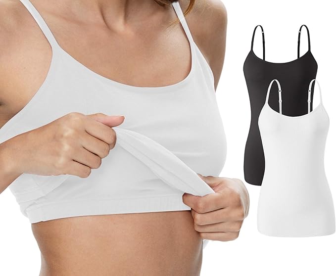 Vislivin Womens Cotton Camisole Adjustable Strap Tank Tops Review
