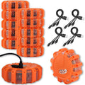 USB Rechargeable LED Road Flares Emergency Lights - 12 Pack