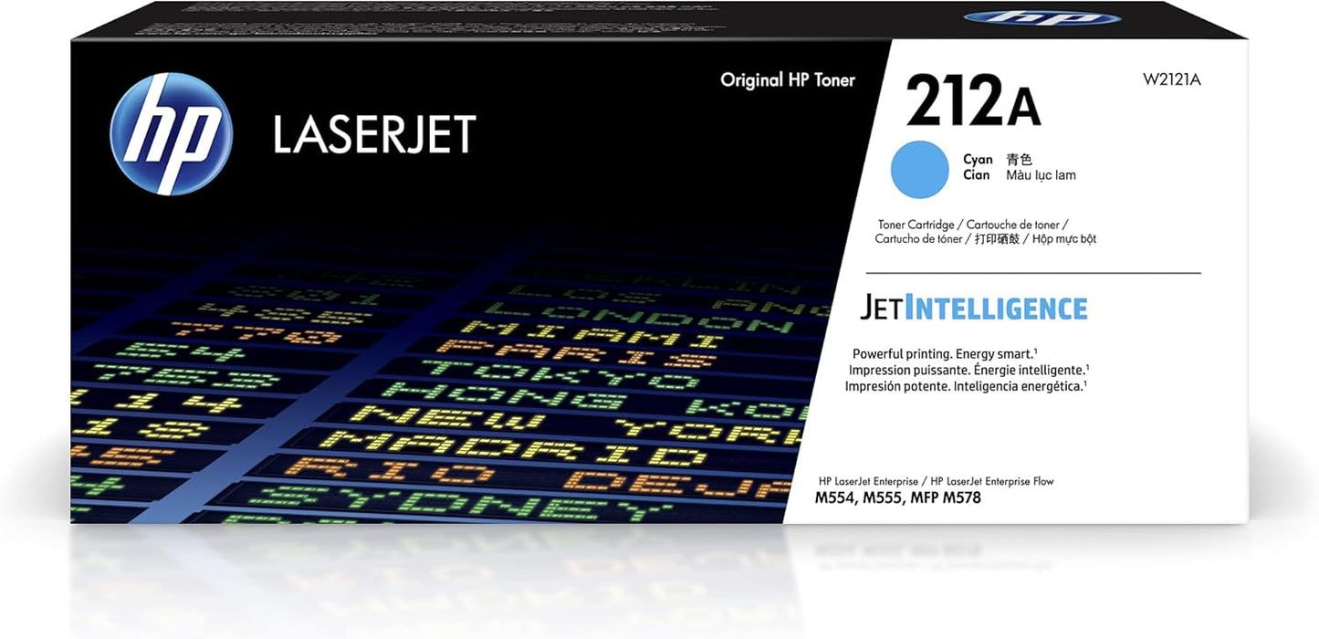 Vibrant Cyan Toner for HP M554/M555 Series | W2121A