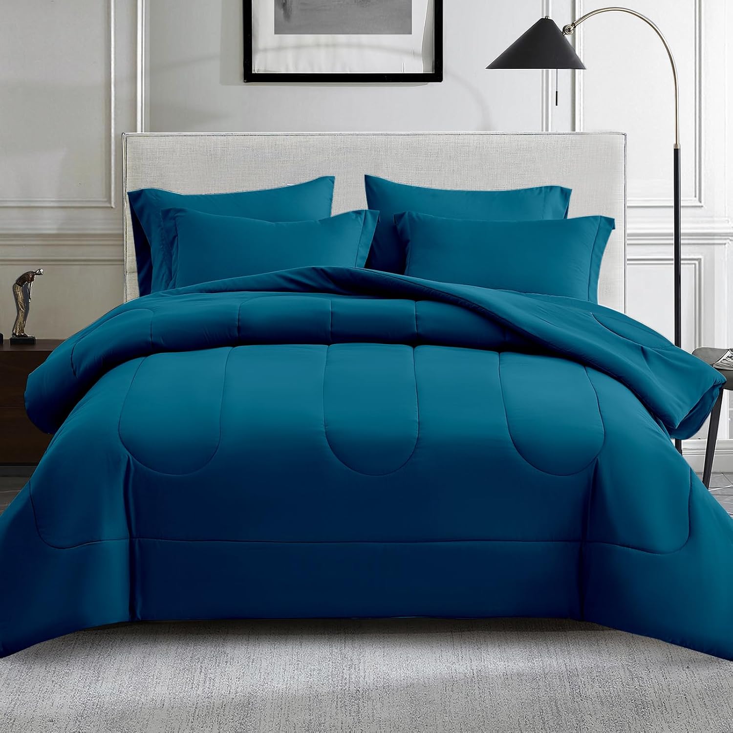 Maple&Stone Full Size Comforter Set - 7 Piece Bed in a Bag