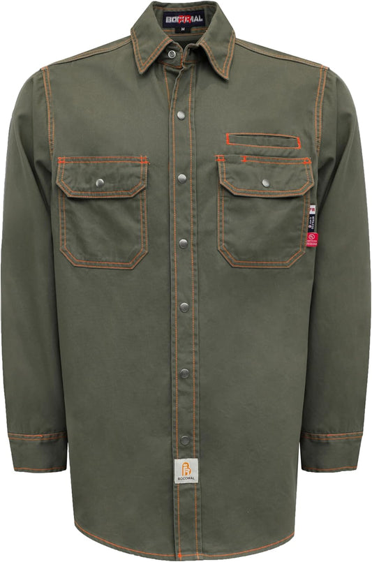 BOCOMAL FR Shirts for Men: Durable Fire Resistant Workwear