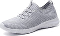 Women Slip on Walking Shoes - Breathable Knit Lightweight Sneakers