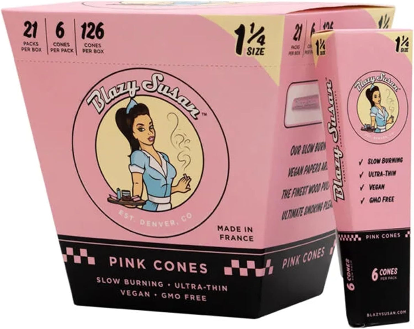 Pink Pre Rolled Cones Display Box for Effortless Enjoyment
